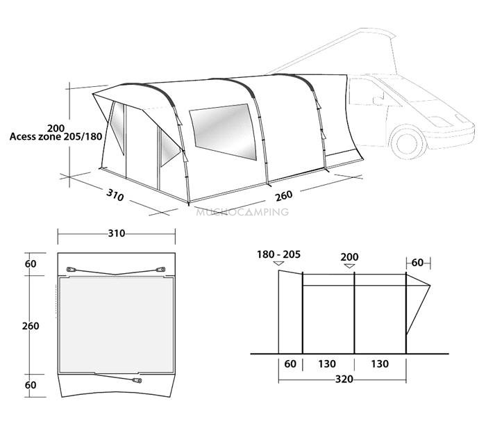 OUTLET Avance Camper Easycamp Wimberly 1