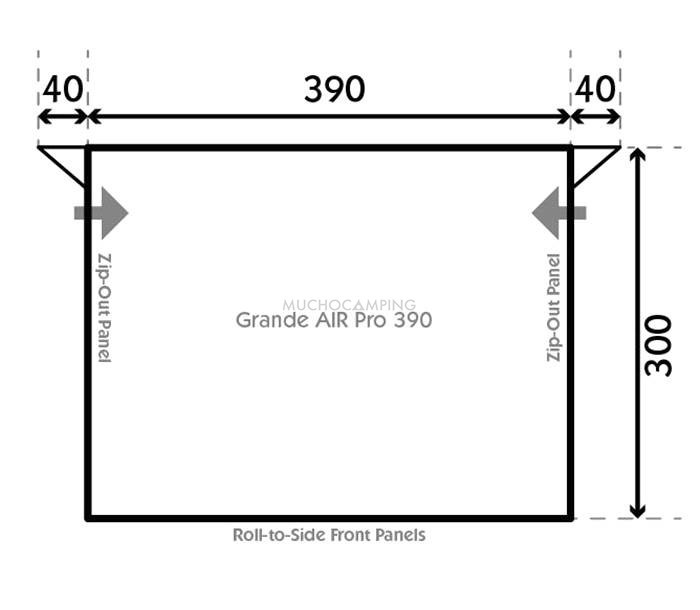 Avance Hinchable Kampa Grande Air Pro 390 S 1