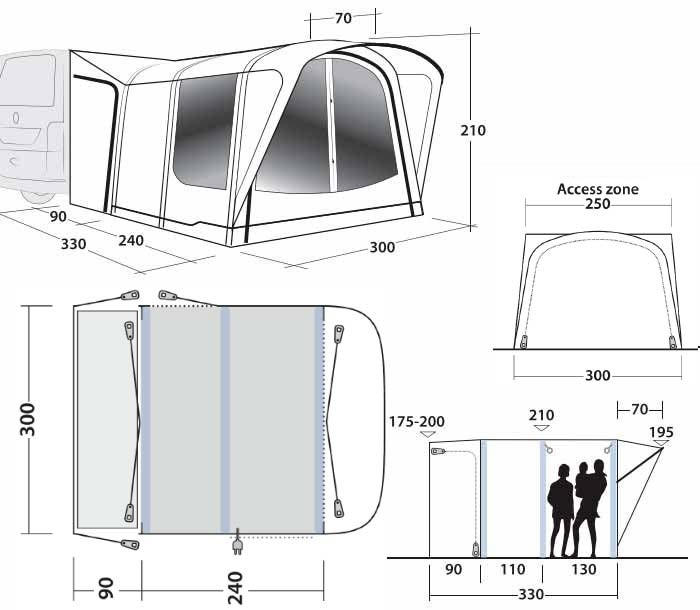 Avance Camper Furgo Outwell Newburg 240 Air 6