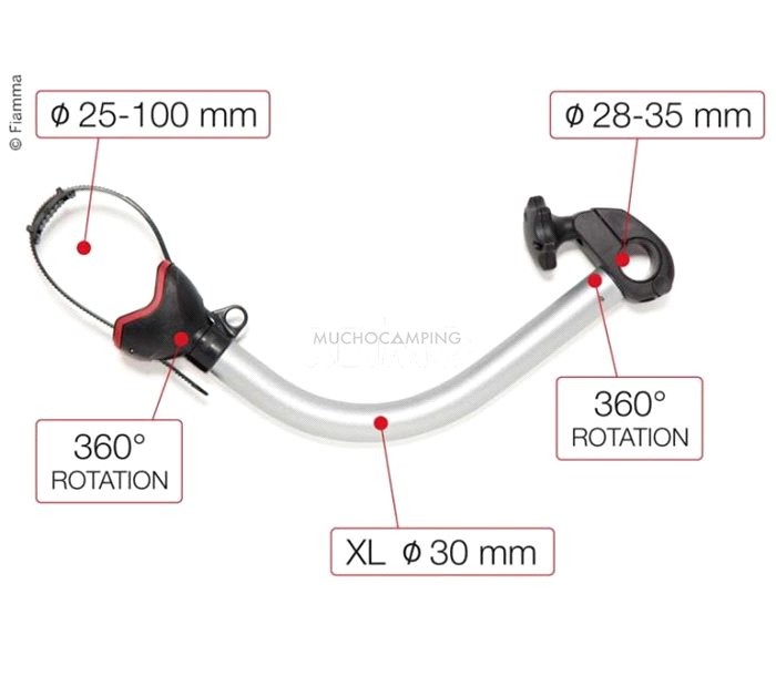 Brazo Portabicis Fiamma Bikeblock Pro S4 1