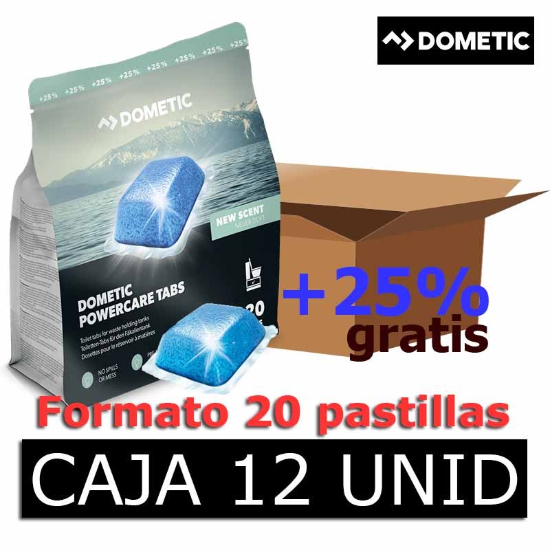 Caja 12 Botes Powercare Dometic 20 Pastillas