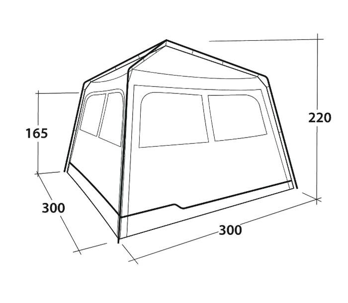 Carpa Outwell Fastlane 300 Shelter 4