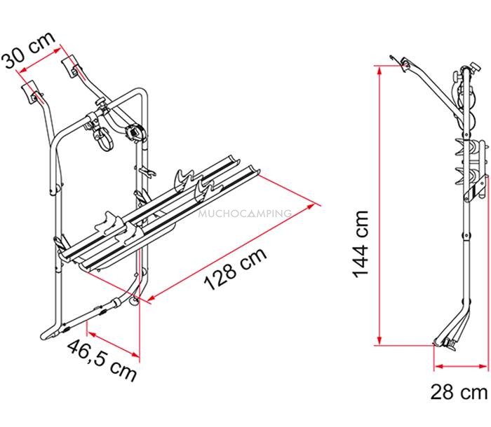 Portabicicletas Fiamma VW T5/T6 Doble Puerta - Ítem1