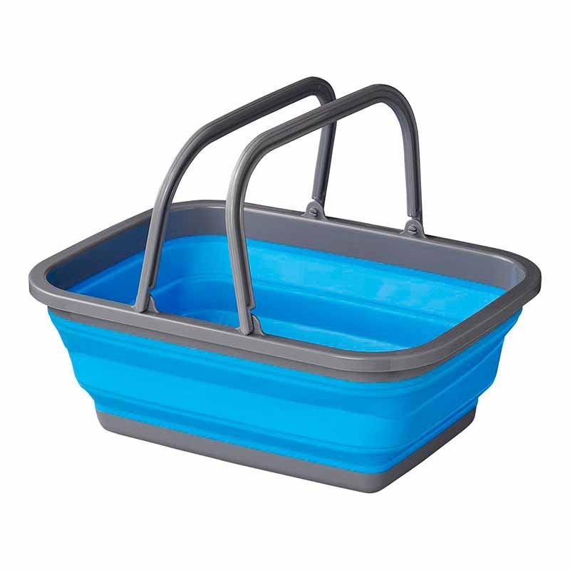 Cesta plegable azul - Cocina Camping