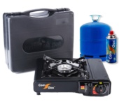 Fogón Portátil Dual para Cartucho y Bombona