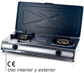 cocina portatil gas dos fogones d'occasion pour 55 EUR in Lugones