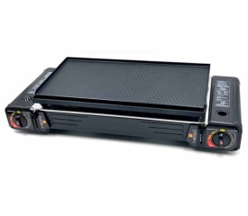 Outlet Fogón Gas Cartucho 2 Fuegos con Plancha