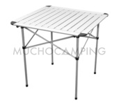 TIMBER RIDGE Mesa plegable de campamento de altura ajustable, mesa  enrollable de aluminio ligero para 4 a 6 personas, para campamento, al aire  libre