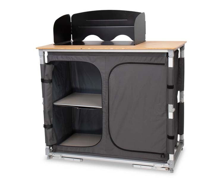 Mueble Cocina Camping Rápido Bambú 3