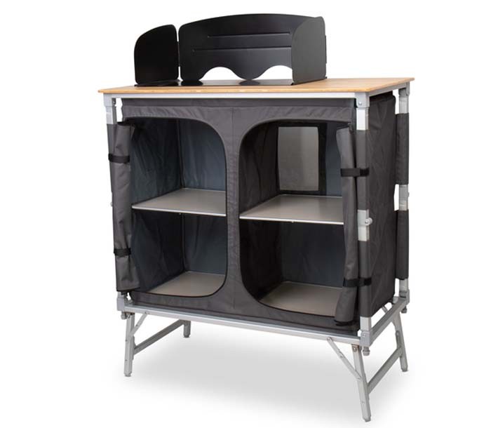 Mueble Cocina Camping Rápido Bambú 4
