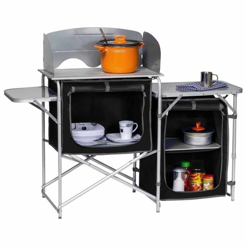 Berger Mueble cocina | mesa cocina camper | armarios desmontables de tela |  mesa camping | mueble de cocina camping | cocina caravana | armario cocina