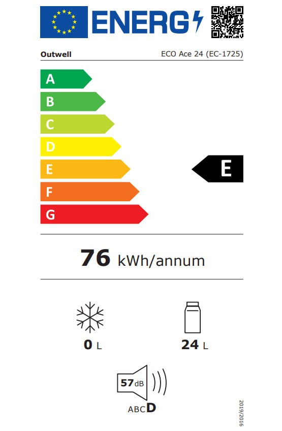 Nevera Outwell Eco Ace Blue 24L 12V/230V 3