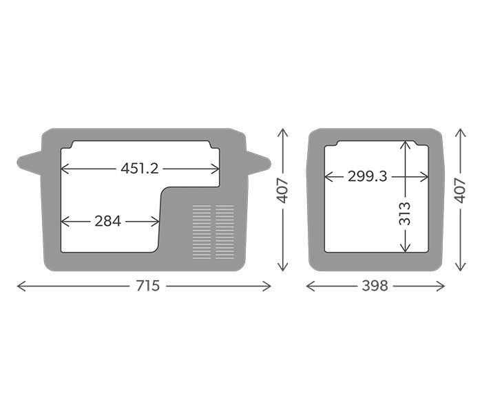 Nevera Compresor Dometic CFF 35 12V - 24V y 220V 10