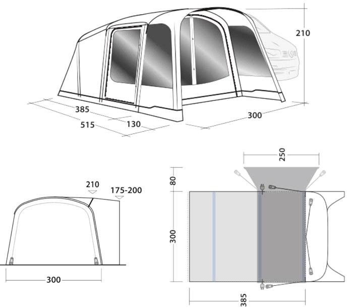 Avance Camper Furgo Outwell Blossburg 380 Air 4