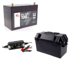 Pack Bateria 100 Amp + Caja + Cargador