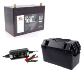Pack Bateria 100 Amp + Caja + Cargador
