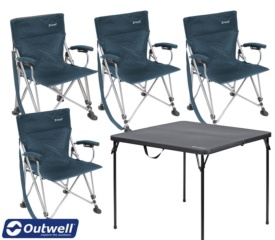 Pack 4 Sillas + Mesa Outwell Perce