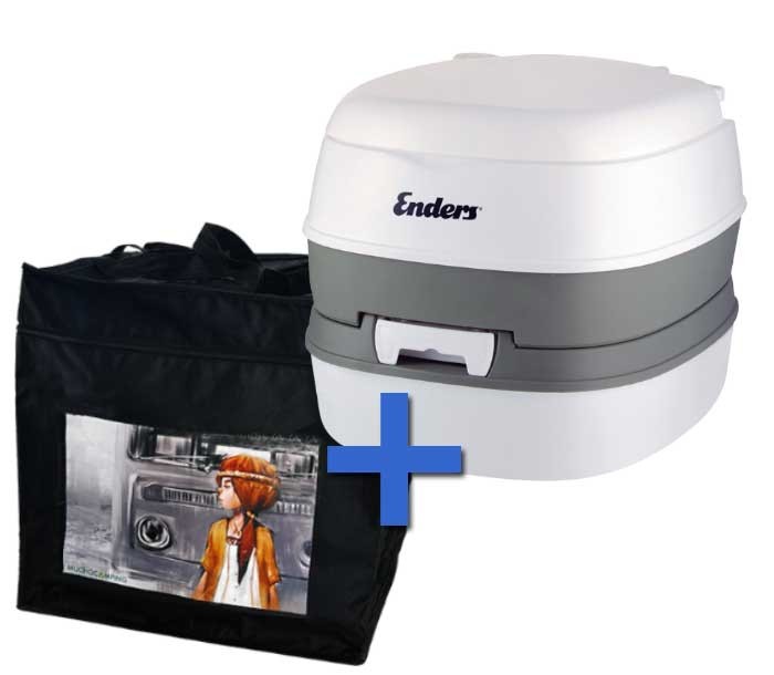 Pack Oferta WC portatil Potty Enders Comfort con Bolsa - Sanitarios