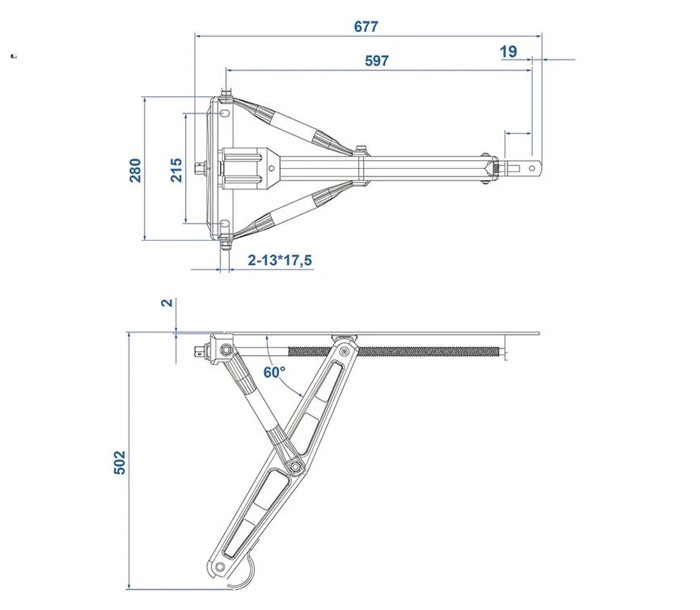 Pata Caravana Estabilizadora Estandar 1500 Kg II 4