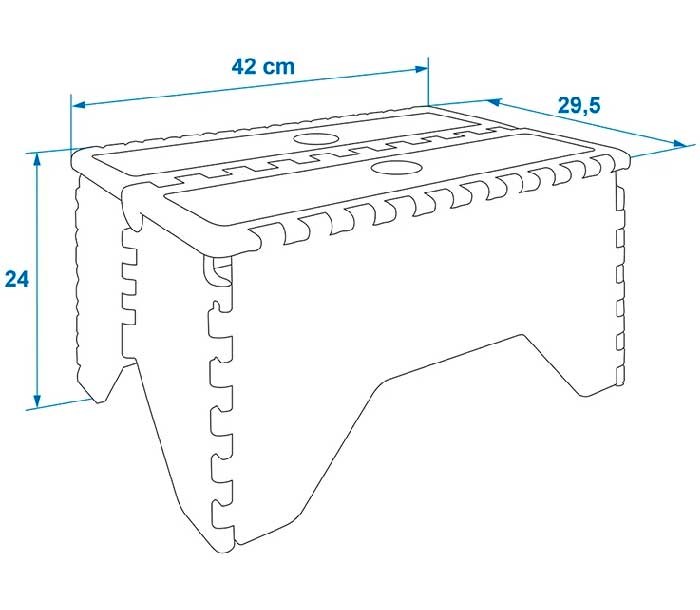 Peldaño Plegable Black 5