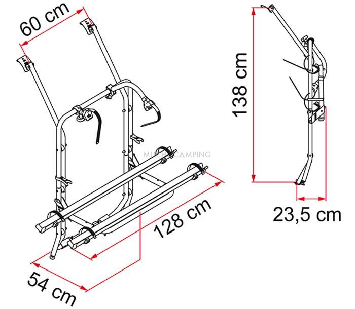 OUTLET Portabicicletas Carry-Bike Fiamma VW T4 1