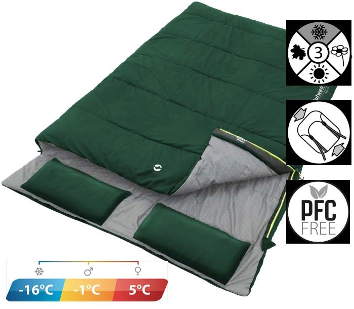 Saco de Dormir Doble Outwell Roadtrip Green 1