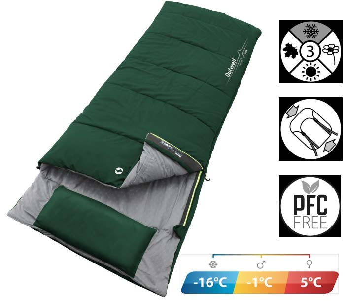 Saco de Dormir Outwell Freeway Green 1