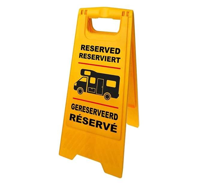 Señal Parcela Reservada Autocaravana