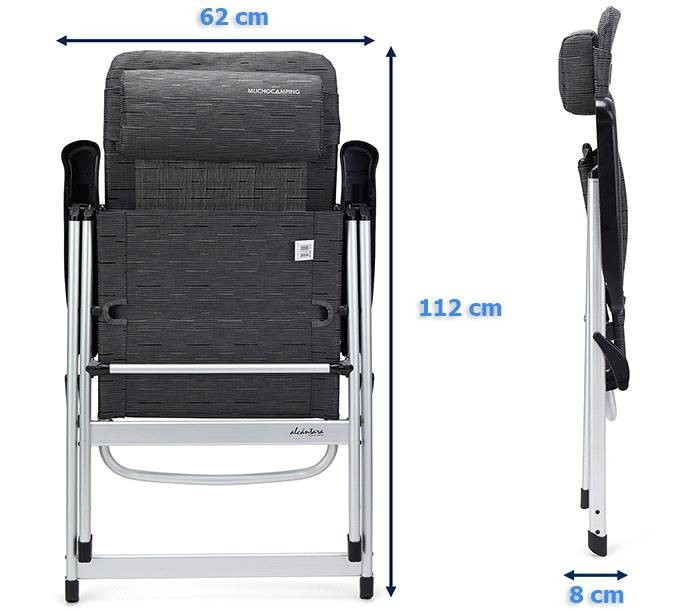 Silla Camping Alcantara Premium Confort 5