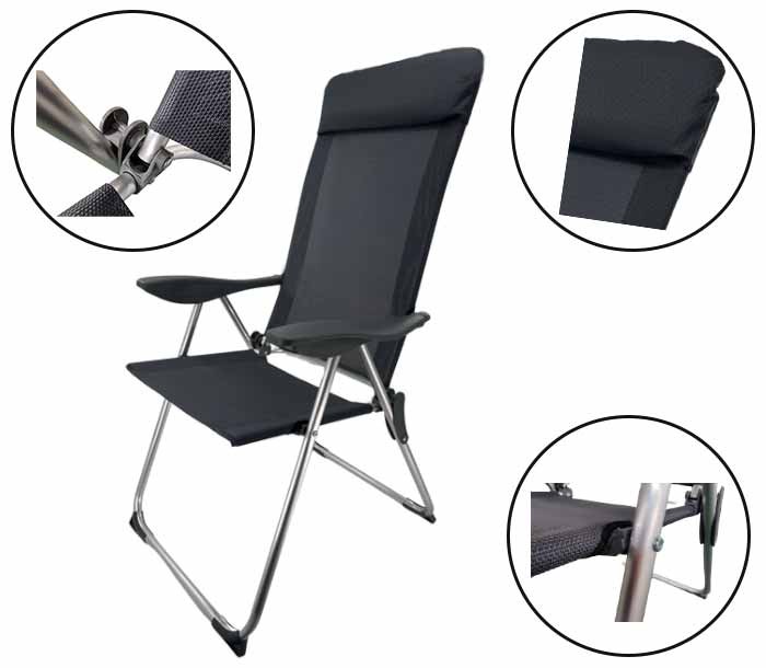 Silla camping plegable Compact Plus, Muebles Camping