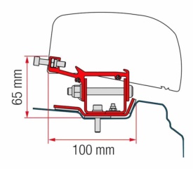 Soporte Toldo Fiamma F40 Van Renault Trafic L1