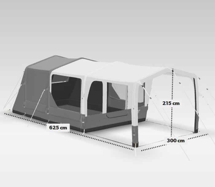 Pack Tienda Inflable Polyalgodón Santorini FTK 4X8 13