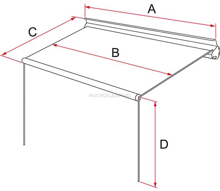 Toldo Furgoneta Fiamma F35 Pro 220 Titanium 3