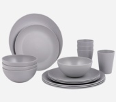 Vajilla Renew Grey Microondas 16 Pzas