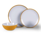 Set Vajilla Melamina Sunset Yellow