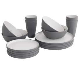 Set Vajilla Microondas 4 Pers Grey Mist