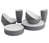 Set Vajilla Microondas 4 Pers Grey Mist