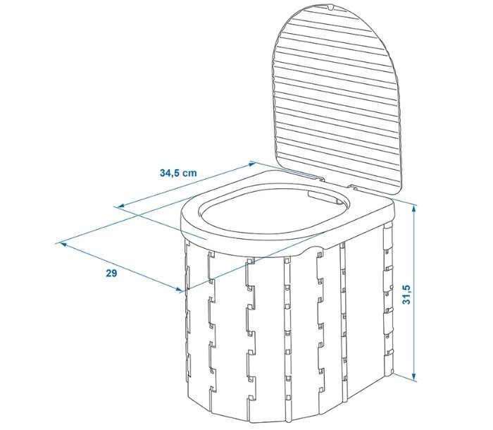 Wc Plegable ABS +12 Bolsas 4